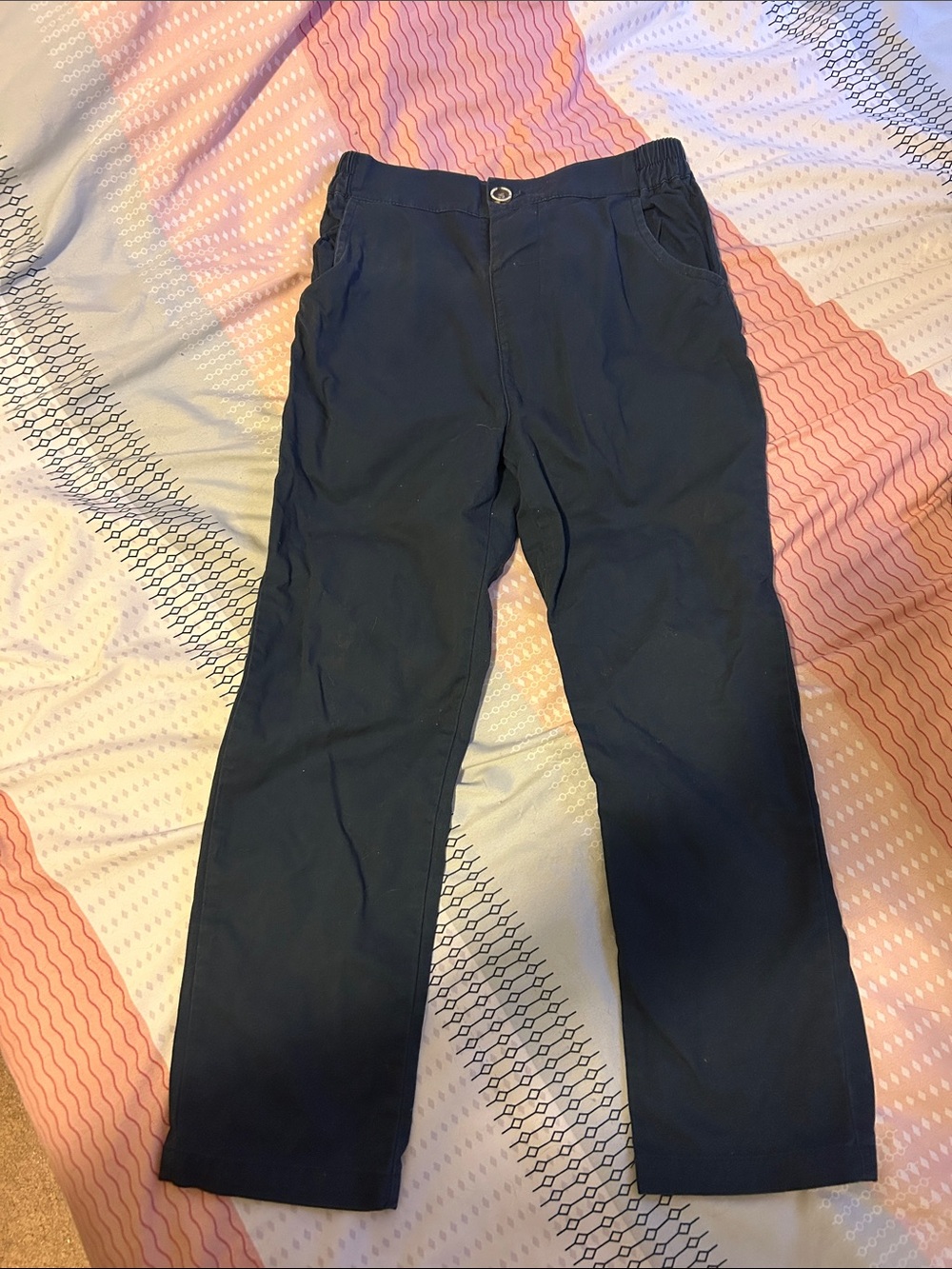 Boys Navy Blue Uniform Dress Pants🌹